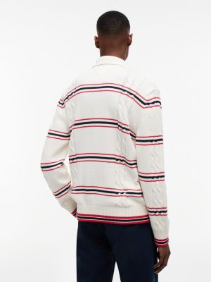 Мужские джинсы Tommy Hilfiger Tommy Jeans Cable Knit Sweater Polo — фото 4