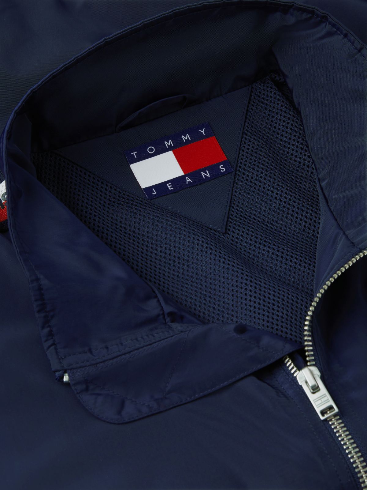 Tommy Jeans Logo Tape Zip Jacket — Navy