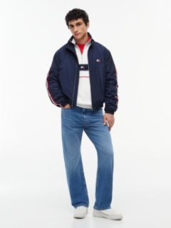 Tommy Jeans Logo Tape Zip Jacket — Navy 2