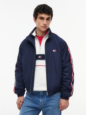 Tommy Jeans Logo Tape Zip Jacket, Navy