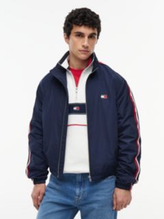Tommy Jeans Logo Tape Zip Jacket — Navy 1