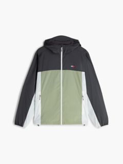Tommy Jeans Packable Chicago Windbreaker — Spring Olive Multi 5