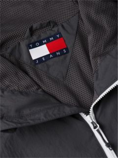 Tommy Jeans Packable Chicago Windbreaker — Spring Olive Multi 7