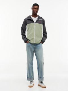 Tommy Jeans Packable Chicago Windbreaker — Spring Olive Multi 2