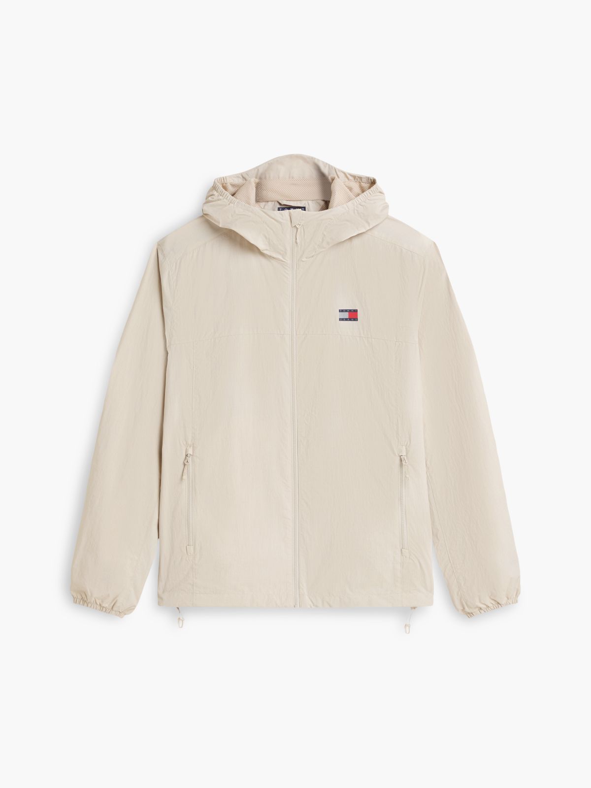Tommy Jeans Packable Chicago Windbreaker — Classic Beige