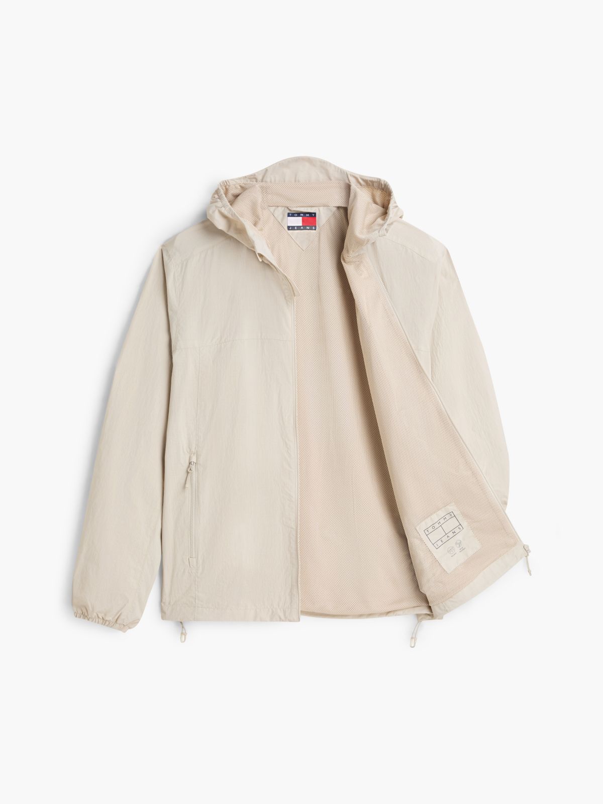 Tommy Jeans Packable Chicago Windbreaker — Classic Beige
