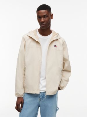 Tommy Jeans Packable Chicago Windbreaker, Classic Beige