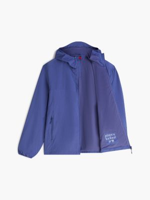 Мужская куртка Tommy Jeans Packable Chicago Windbreaker, цвет: Синий — фото 7