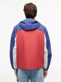 Tommy Jeans Packable Chicago Windbreaker — Anthem Red Multi 5
