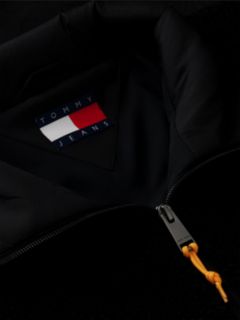 Tommy Jeans Mixed-Media Teddy Jacket — Black 6