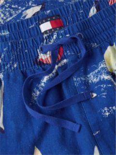 Tommy Jeans Sailboat Print Beach Short — Providence Blue 6