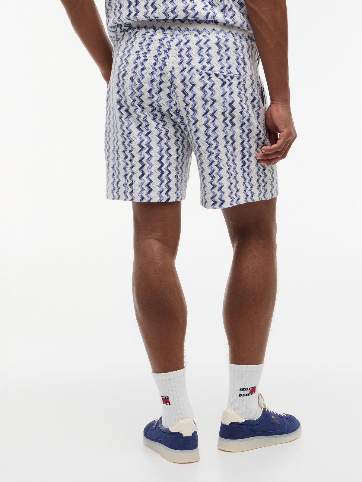 Tommy Jeans Open Weave Beach Short — Providence Blue