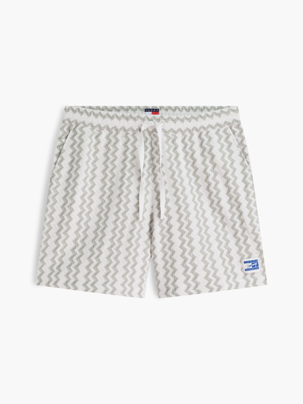 Tommy Jeans Open Weave Beach Short — Spring Olive