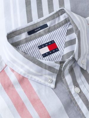 Мужские рубашки Tommy Hilfiger Tommy Jeans Striped Oxford Shirt — фото 6
