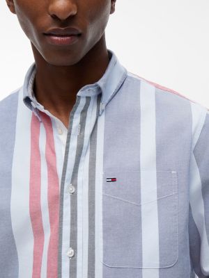 Мужские рубашки Tommy Hilfiger Tommy Jeans Striped Oxford Shirt — фото 3