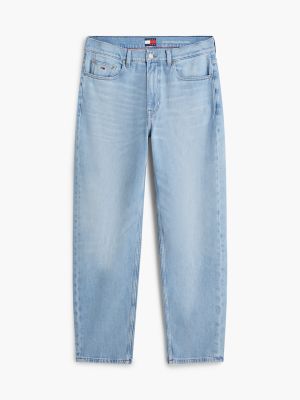 Мужские джинсы Tommy Jeans Tapered Straight Jean, цвет: Светлая варка джинсовый — фото 8