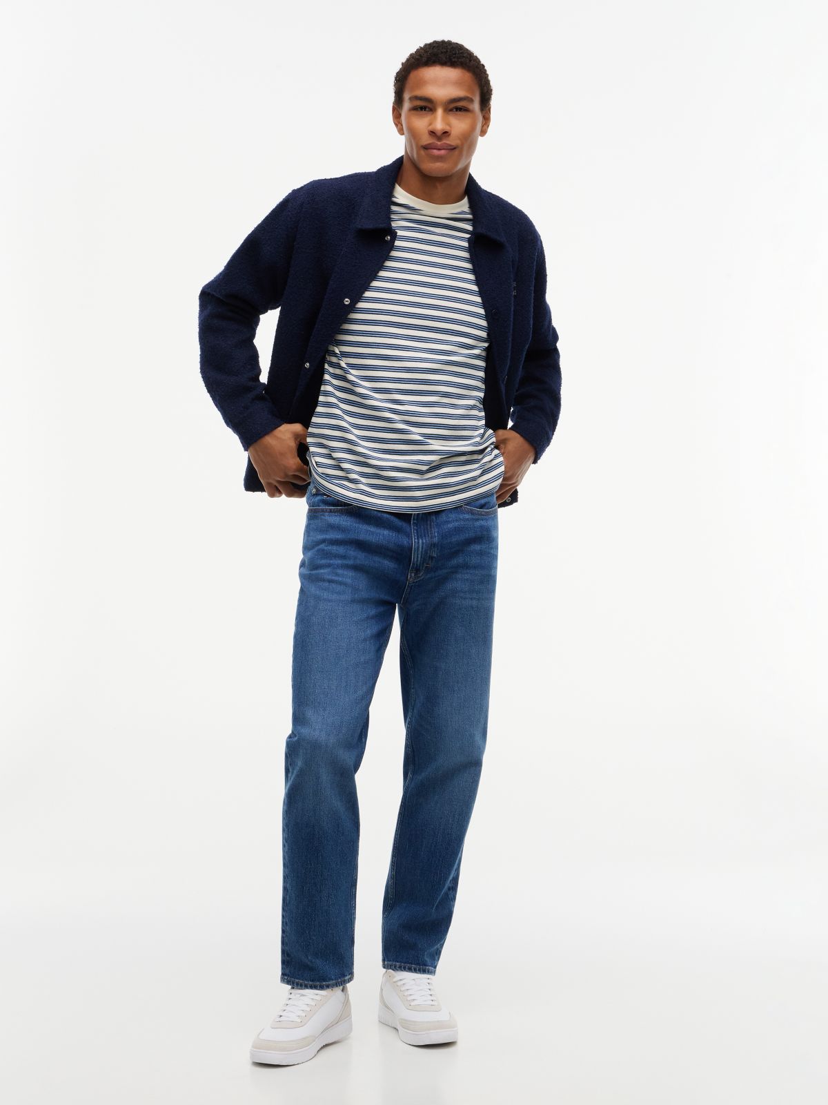 Tommy Jeans Tapered Straight Jean — Dark Wash Denim