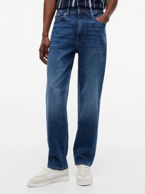 Tommy Jeans Tapered Straight Jean, Dark Wash Denim
