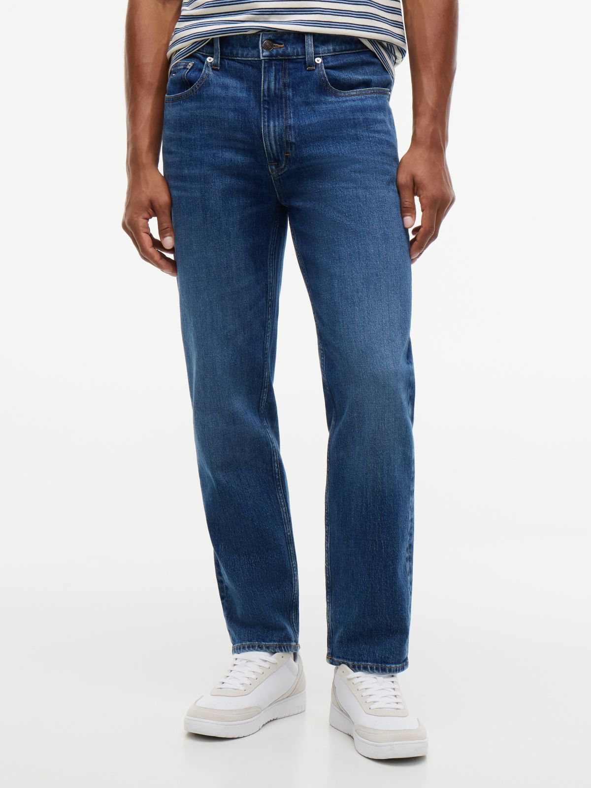 Tommy Jeans Tapered Straight Jean — Dark Wash Denim