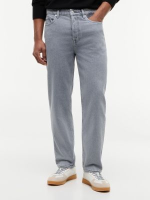 Tommy Jeans Tapered Straight Jean, Grey Wash Denim