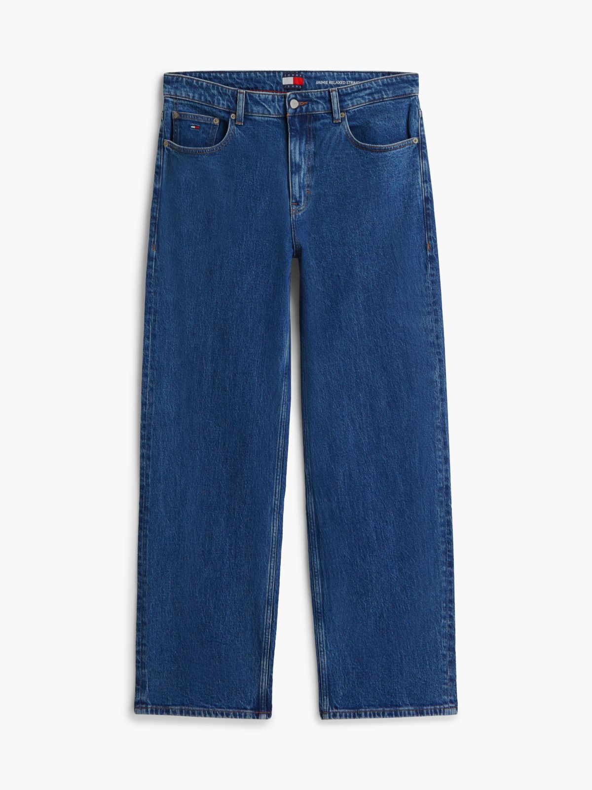 Tommy Jeans Relaxed Straight Jean — Medium Wash Denim