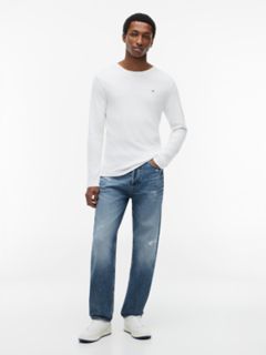 Tommy Jeans Distressed Straight Jean — Medium Wash Denim 2