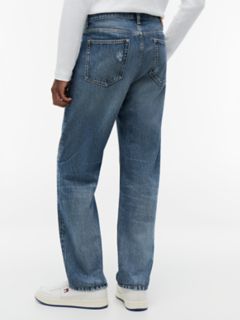 Tommy Jeans Distressed Straight Jean — Medium Wash Denim 5