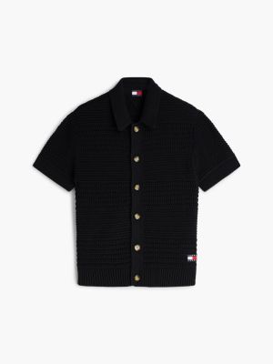 Мужские кардиганы Tommy Hilfiger Tommy Jeans Crochet Shirt Cardigan — фото 5