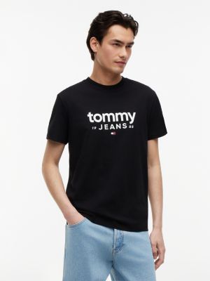 Tommy Jeans Logo Slim Fit T-Shirt, Black