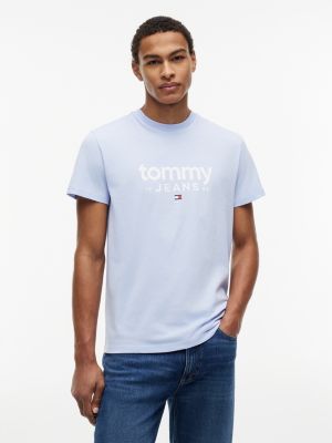 Tommy Jeans Logo Slim Fit T-Shirt, Moonlight Iris