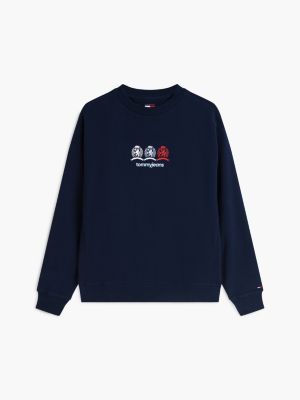 Мужские джинсы Tommy Hilfiger Tommy Jeans Multi-Crest Logo Sweatshirt — фото 5