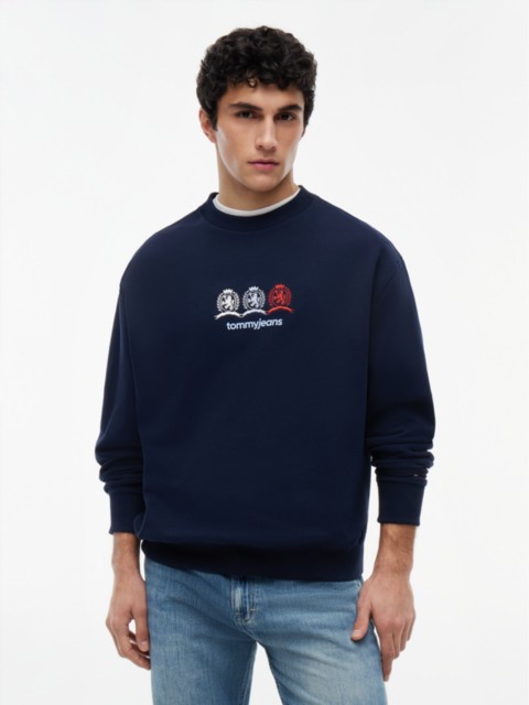 Мужские джинсы Tommy Hilfiger Tommy Jeans Multi-Crest Logo Sweatshirt