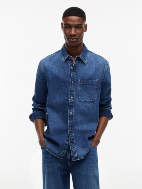 Мужские рубашки Tommy Hilfiger Tommy Jeans Regular Fit Denim Shirt