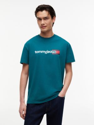 Tommy Jeans Logo T-Shirt, Polar Teal