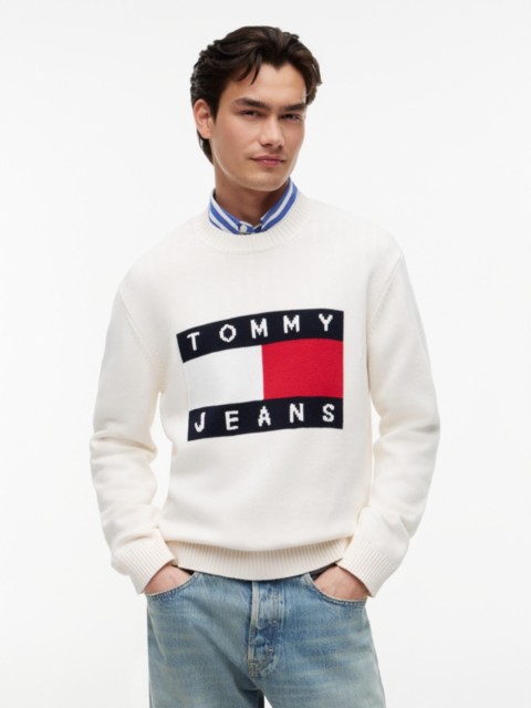 Мужские джинсы Tommy Hilfiger Tommy Jeans Flag Logo Crewneck Sweater