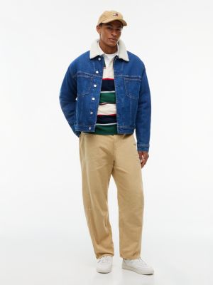 Мужская куртка Tommy Jeans Archive Teddy Denim Jacket, цвет: Джинсовый синий — фото 2