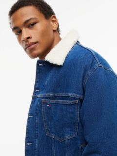 Tommy Jeans Archive Teddy Denim Jacket — Denim Blue 3