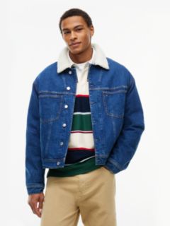 Tommy Jeans Archive Teddy Denim Jacket — Denim Blue 1