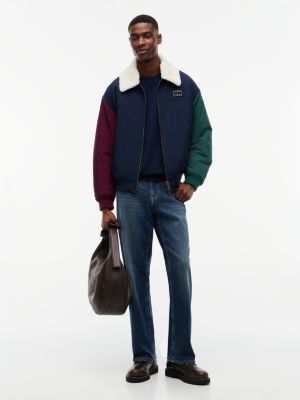 Мужская куртка Tommy Jeans Relaxed Aviator, цвет: Тёмный синий — фото 2