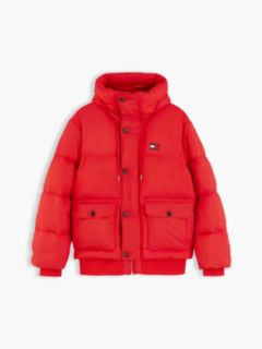Tommy Jeans Hooded Utility Puffer Jacket — Scarlet Flare 6