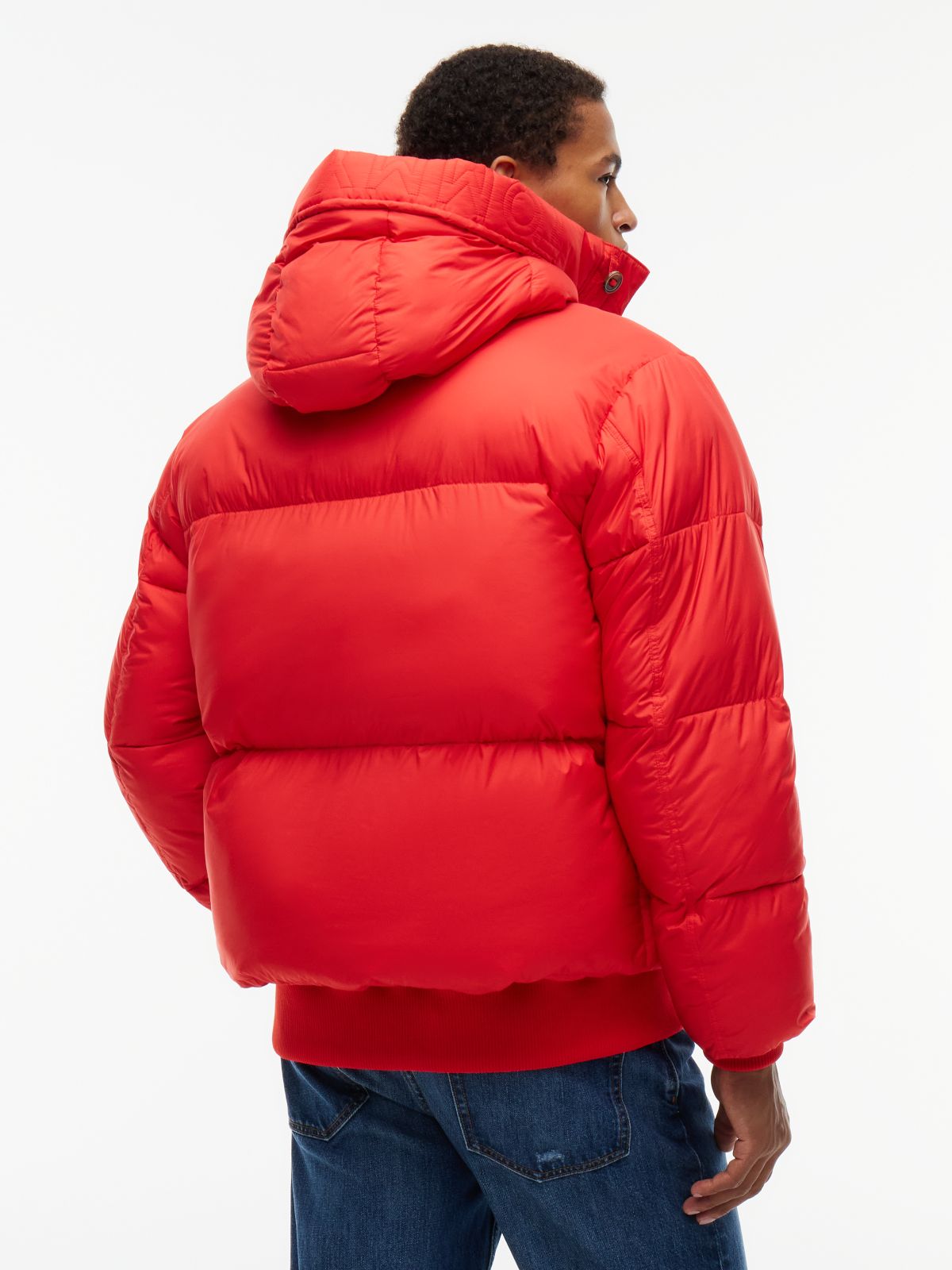 Tommy Jeans Hooded Utility Puffer Jacket — Scarlet Flare
