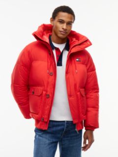 Tommy Jeans Hooded Utility Puffer Jacket — Scarlet Flare 1