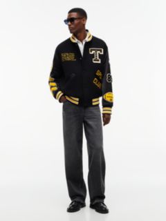 Tommy Jeans Wool-Blend Varsity Jacket — Black 2
