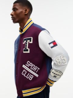 Tommy Jeans Wool-Blend Varsity Jacket — Dark Blue 3