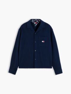 Tommy Jeans Boxy Brushed Waffle Shirt — Dark Blue 5