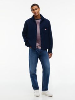 Tommy Jeans Boxy Brushed Waffle Shirt — Dark Blue 2