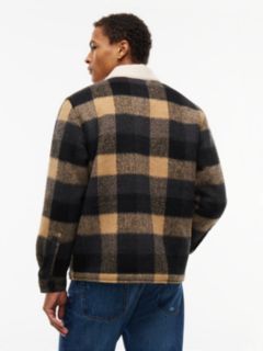 Tommy Jeans Brushed Check Shirt Jacket — Black Check 4