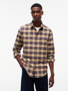 Tommy Jeans Brushed Check Flannel Shirt — Sandy Beige 1