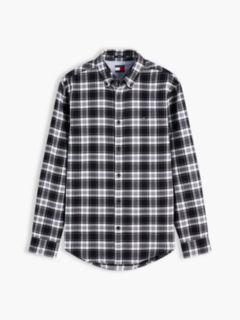 Tommy Jeans Brushed Check Flannel Shirt — Black 5