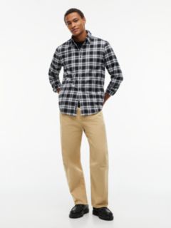 Tommy Jeans Brushed Check Flannel Shirt — Black 2